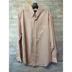Brooks Brothers Mens Medium Button Down Shirt 100% Cotton